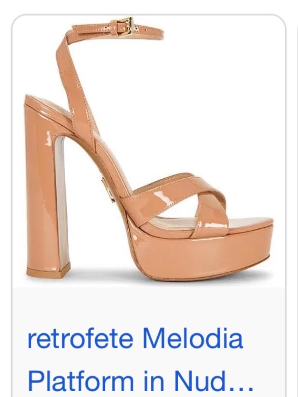 Retrofete Melodia Platform Sandals in Nude